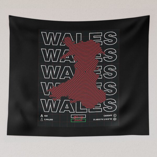 Item preview, Wales Minimal Map designed and sold by Atlas-Array.