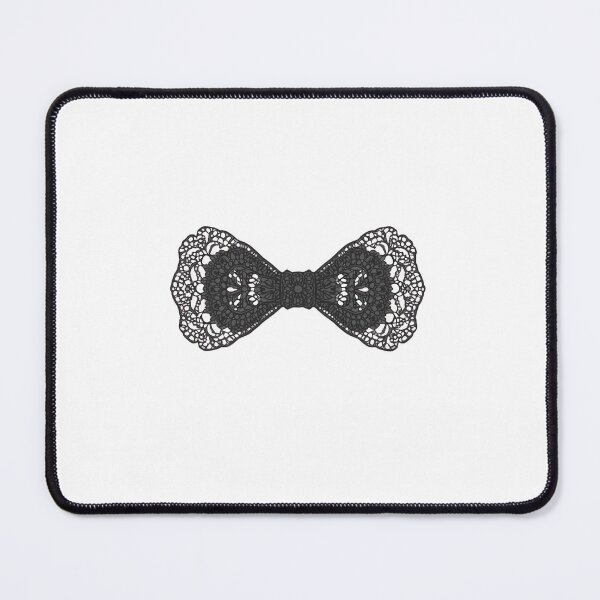 Item preview, Black floral lace bow designed and sold by uunaa.