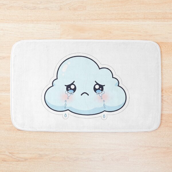 Item preview, Sad Kawaii Cloud – Cute Emotional Aesthetic Sticker designed and sold by DesignNovaCo.