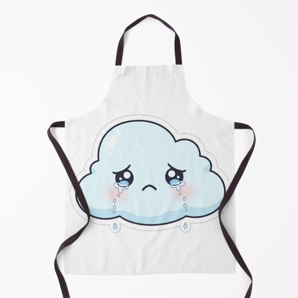 Item preview, Sad Kawaii Cloud – Cute Emotional Aesthetic Sticker designed and sold by DesignNovaCo.