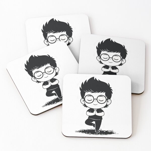 Item preview, Student Meditation Yoga Zen Black and White designed and sold by PixelStudioBe.