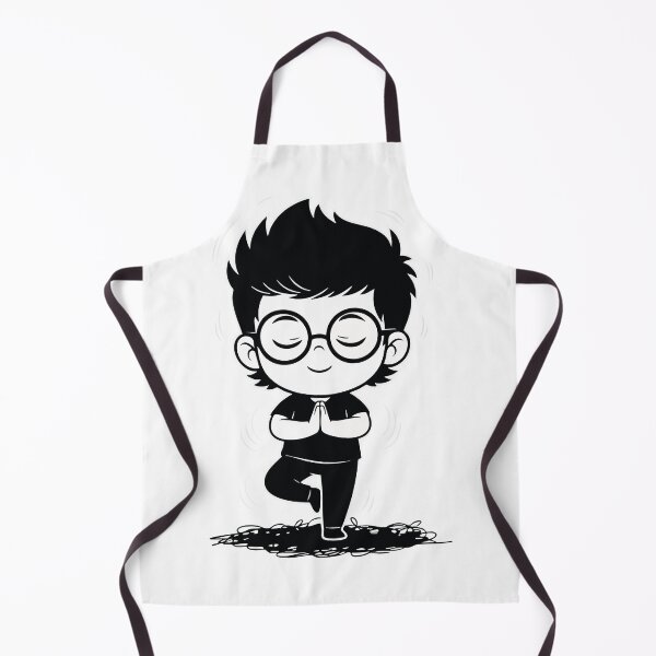 Item preview, Student Meditation Yoga Zen Black and White designed and sold by PixelStudioBe.