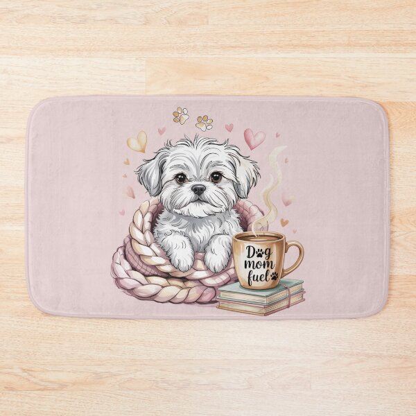 Item preview, Dog Mom Fuel Maltese Dogs Coffee Cozy Book Lover Cute Dog Mom Gift designed and sold by Cute & Sassy Custom Gifting Boutiques.