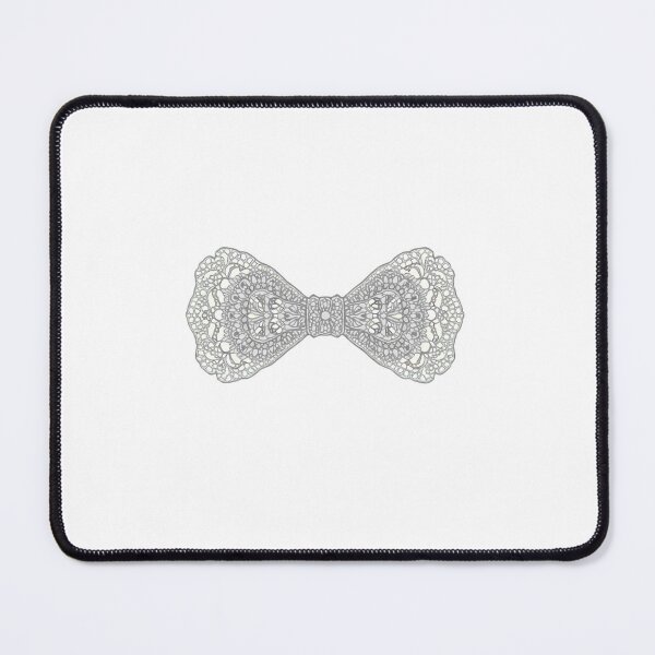 Item preview, White floral lace bow designed and sold by uunaa.