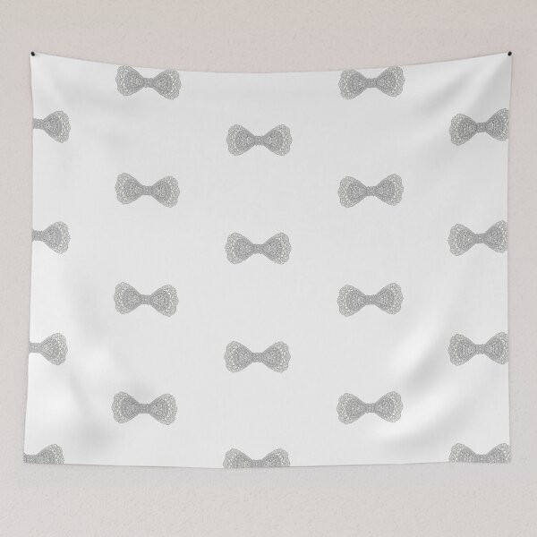 Item preview, White floral lace bow designed and sold by uunaa.
