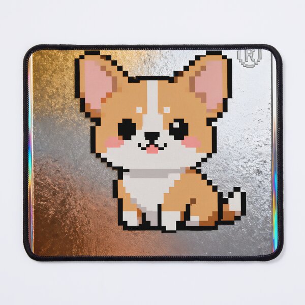 Item preview, A cute pixelated corgi on transparent background designed and sold by Creative88Art.