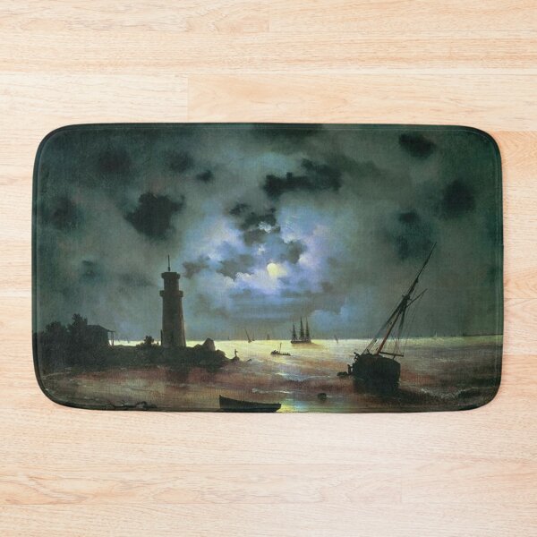 Item preview, Sea coast at night, near the beacon designed and sold by SharonTheFirst.