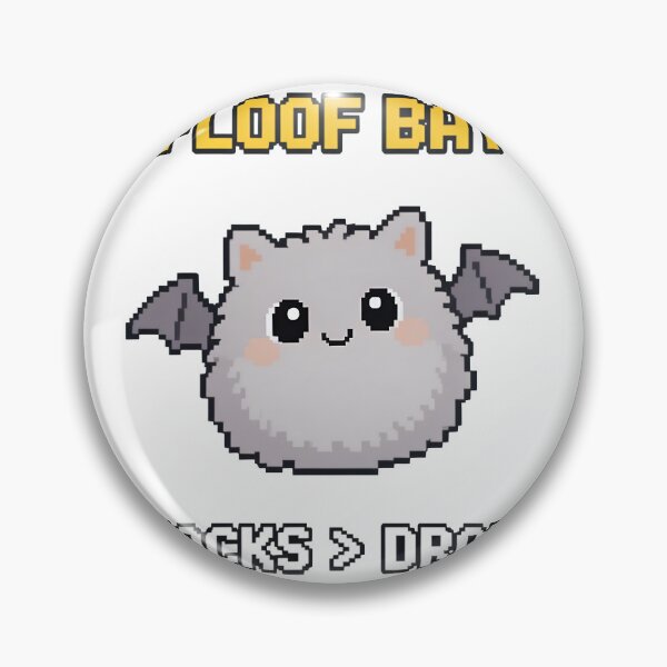 Item preview, A cute pixelated bat character on transparent background designed and sold by Creative88Art.