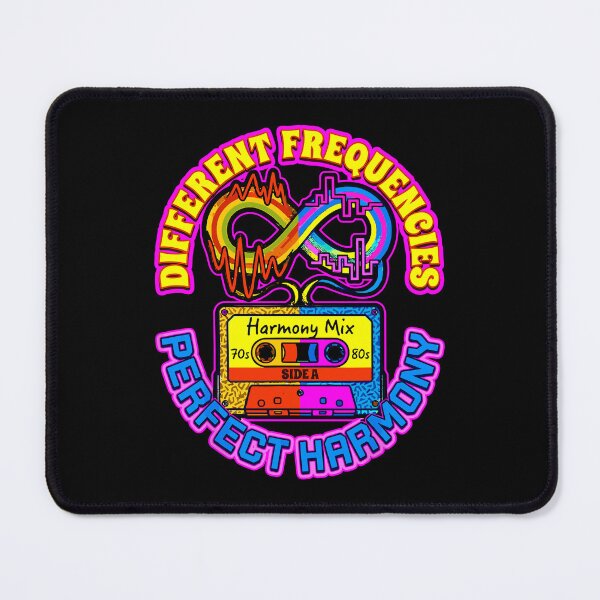 Item preview, Different Frequencies Perfect Harmony Cassette Autism Awarenes Neurodiversity designed and sold by phoebelevine.