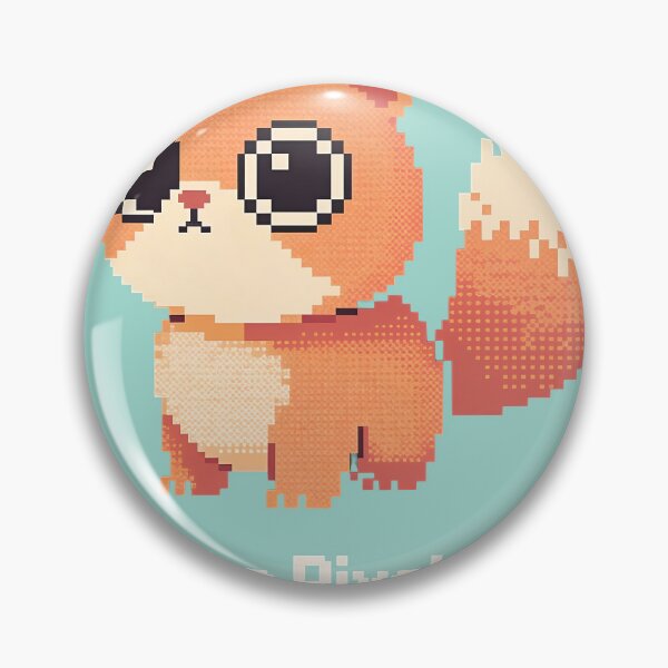 Item preview, A cute pixelated cartoon squirrel on transparent background designed and sold by Creative88Art.