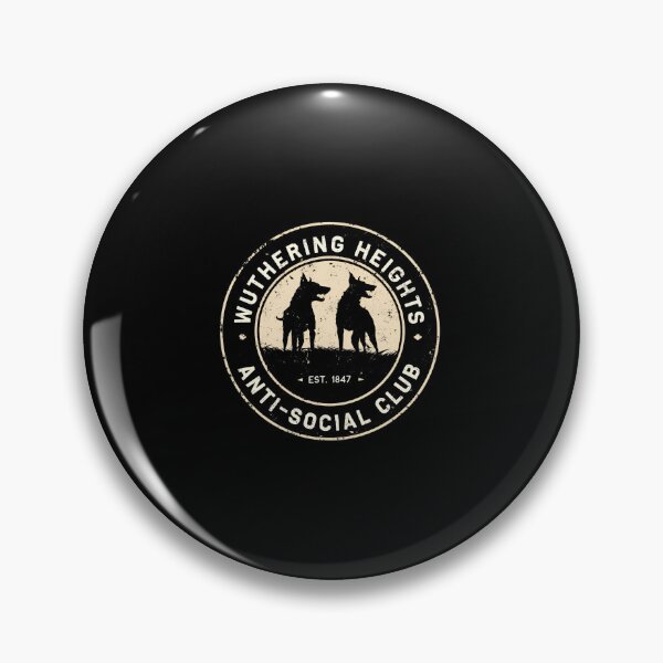 Item preview, Wuthering Heights Anti-Social Club Est 1847 Gothic Dogs designed and sold by Fenay Designs.