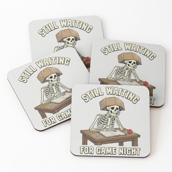 Item preview, Still Waiting For Game Night - Funny RPG Skeleton designed and sold by DigitalGlade.