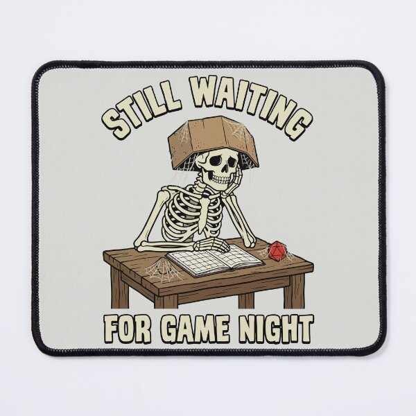 Item preview, Still Waiting For Game Night - Funny RPG Skeleton designed and sold by DigitalGlade.