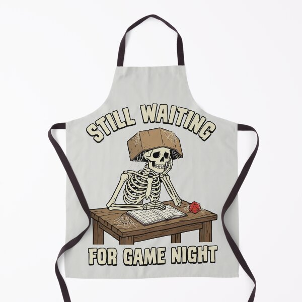 Item preview, Still Waiting For Game Night - Funny RPG Skeleton designed and sold by DigitalGlade.