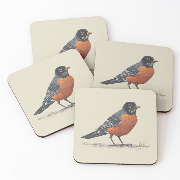 Item preview, American Robin 5 painting designed and sold by Emily Bickell.