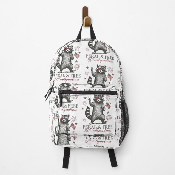 Item preview, Feral And Free 250th Independence Summer Raccoon 4th Of July Fireworks designed and sold by phoebelevine.