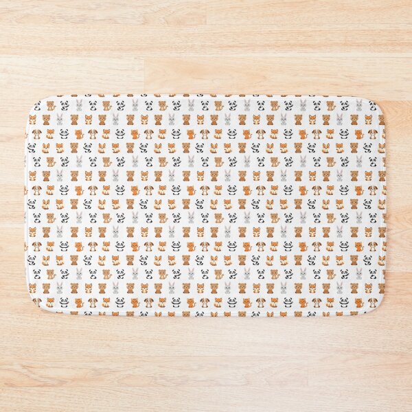 Item preview, Cute Kawaii Animal Friends Seamless Pattern designed and sold by Snout & Shout..