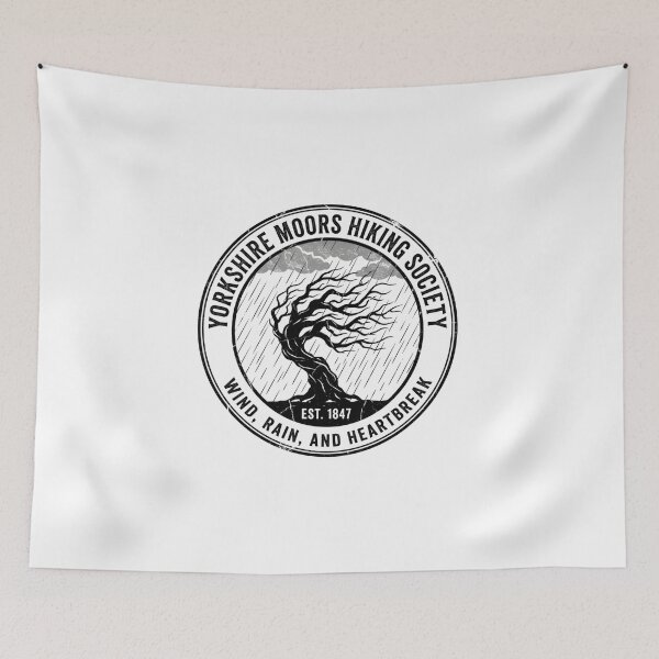 Item preview, Yorkshire Moors Hiking Society Est 1847 Wind Rain And Heartbreak Wuthering Heights designed and sold by Fenay Designs.