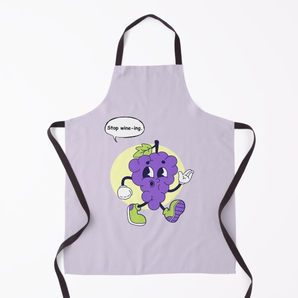 Item preview, Stop Wine-ing Funny Grape Sticker | Cute Kawaii Grapes Cartoon Pun Design designed and sold by RositaArtStudio.