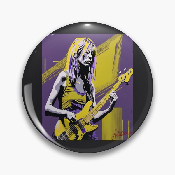 Item preview, Kim Gordon Indie Rock Bass Pop Art Portrait designed and sold by Artisticanvas.