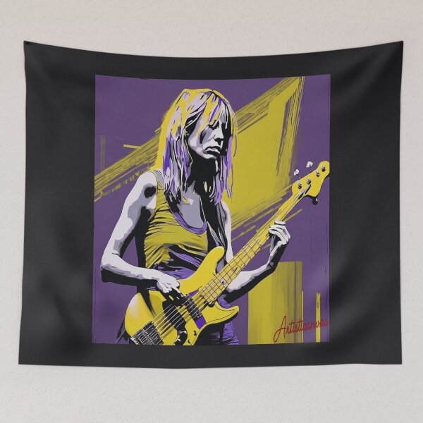 Item preview, Kim Gordon Indie Rock Bass Pop Art Portrait designed and sold by Artisticanvas.