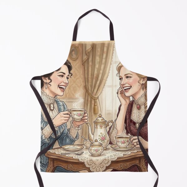 Item preview, Vintage Tea Party Elegant Victorian Friends Laughing designed and sold by MAGICKEY2024.