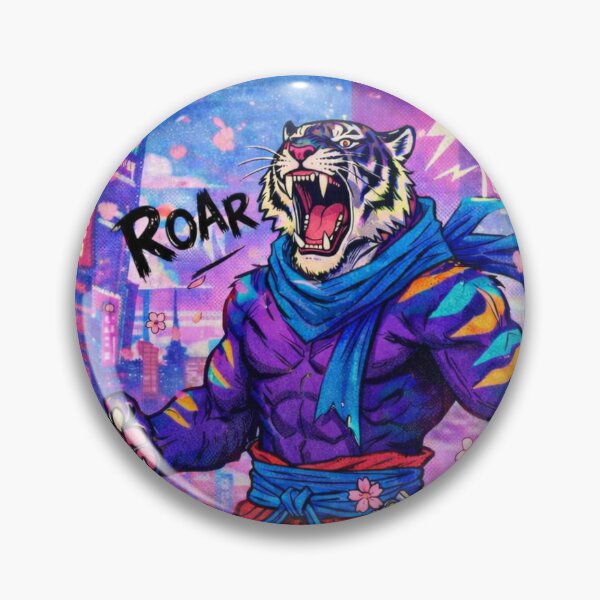 Item preview, Tiger Fury, Neon Flurry (V2) designed and sold by SabaMirzique.