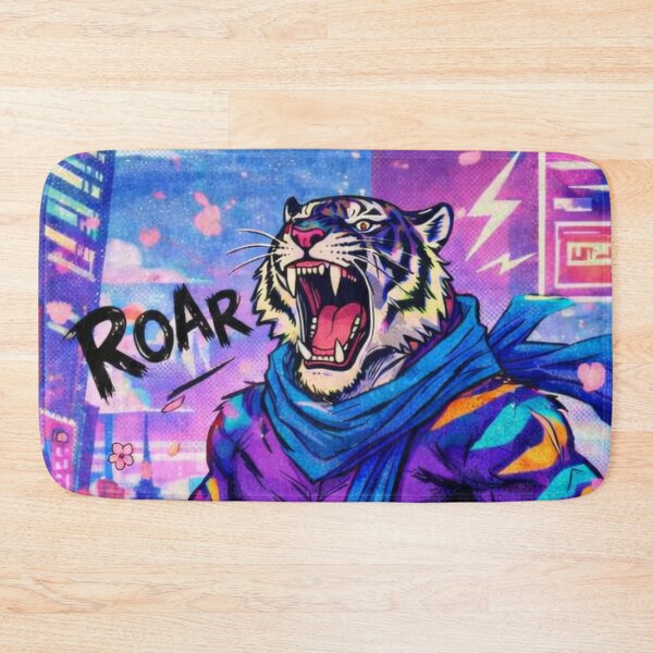 Item preview, Tiger Fury, Neon Flurry (V2) designed and sold by SabaMirzique.