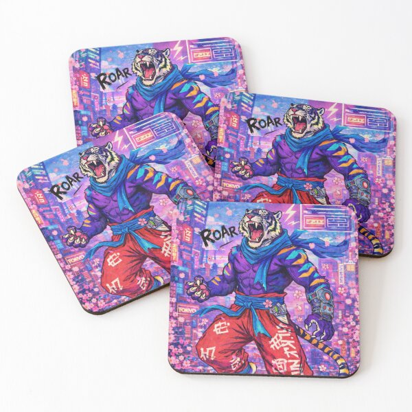 Item preview, Tiger Fury, Neon Flurry (V2) designed and sold by SabaMirzique.