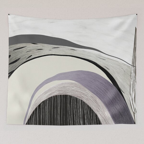 Item preview, Minimalist Abstract Landscape Art, Neutral Arch Wall Art, Modern Scandinavian Print, Beige Grey Botanical Design designed and sold by Brumart.