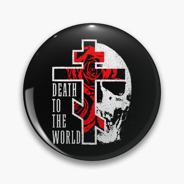 Item preview, Death to The World Eastern Orthodox Christian Cross Skull designed and sold by phoebelevine.