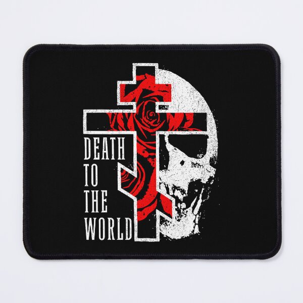 Item preview, Death to The World Eastern Orthodox Christian Cross Skull designed and sold by phoebelevine.