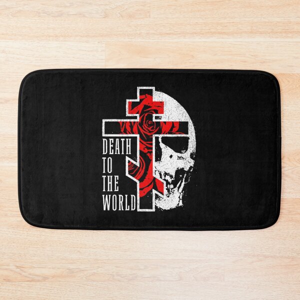 Item preview, Death to The World Eastern Orthodox Christian Cross Skull designed and sold by phoebelevine.