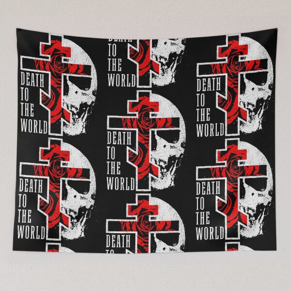 Item preview, Death to The World Eastern Orthodox Christian Cross Skull designed and sold by phoebelevine.
