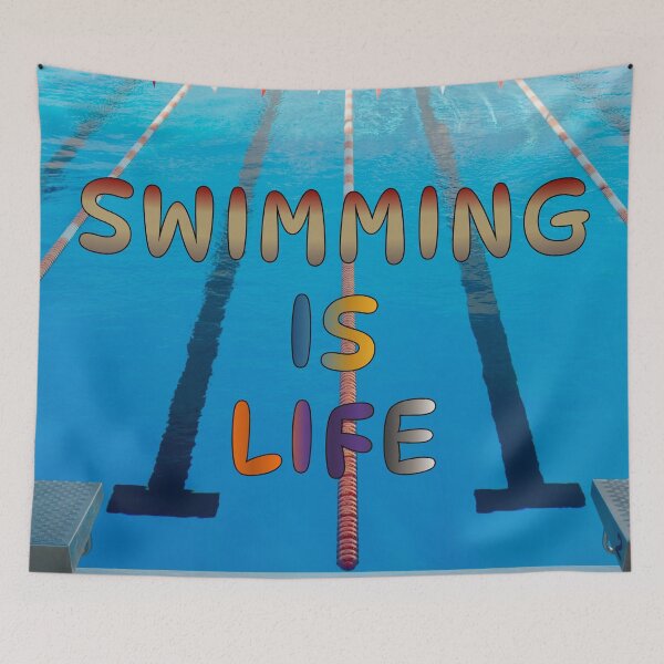 Item preview, Swimming Is Life Design #4 designed and sold by Holy JM Designs.