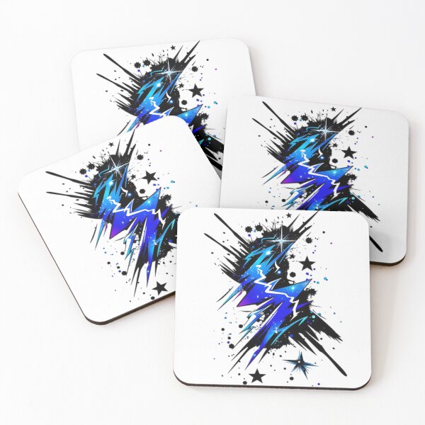 Item preview, Electric Cosmic Lightning Burst – Abstract Blue Energy Star Graffiti Design designed and sold by Dyan4.