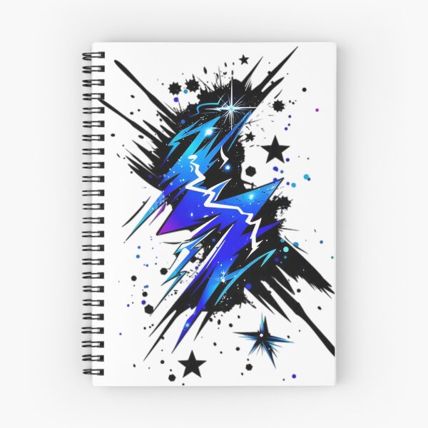 Item preview, Electric Cosmic Lightning Burst – Abstract Blue Energy Star Graffiti Design designed and sold by Dyan4.