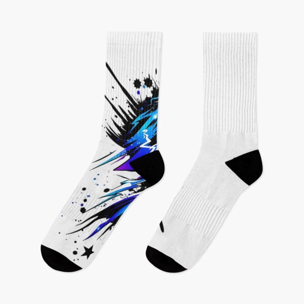 Item preview, Electric Cosmic Lightning Burst – Abstract Blue Energy Star Graffiti Design designed and sold by Dyan4.
