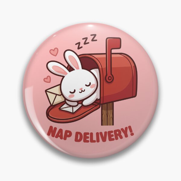 Item preview, Nap Delivery Cute Sleeping Bunny Mailbox designed and sold by Tiny-roar-studio.