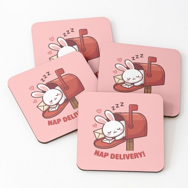 Item preview, Nap Delivery Cute Sleeping Bunny Mailbox designed and sold by Tiny-roar-studio.