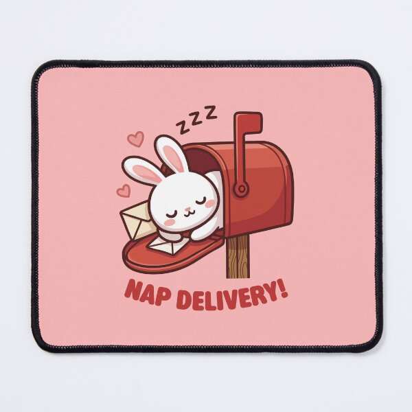 Item preview, Nap Delivery Cute Sleeping Bunny Mailbox designed and sold by Tiny-roar-studio.