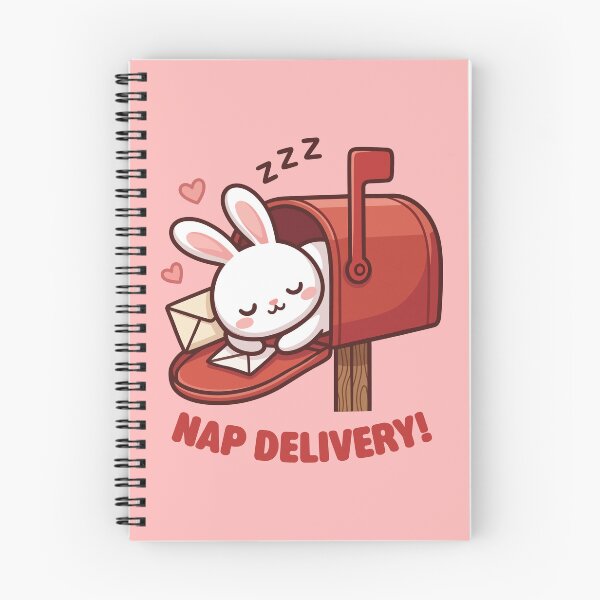 Item preview, Nap Delivery Cute Sleeping Bunny Mailbox designed and sold by Tiny-roar-studio.