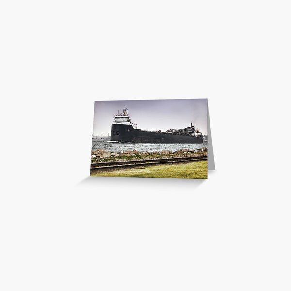 Freighter Greeting Card