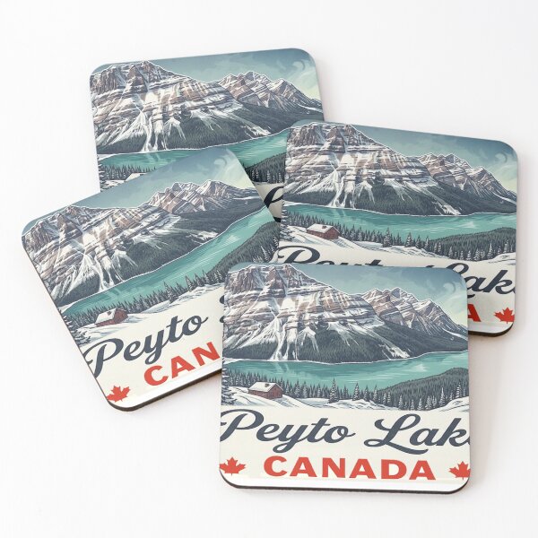 Item preview, Peyto Lake alberta CA Retro Water designed and sold by devonclemon.