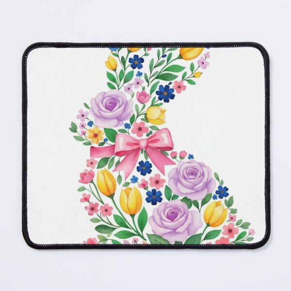 Item preview, Floral Bunny Rabbit – Cute Spring Flowers Easter Bunny Illustration designed and sold by vibyprints.
