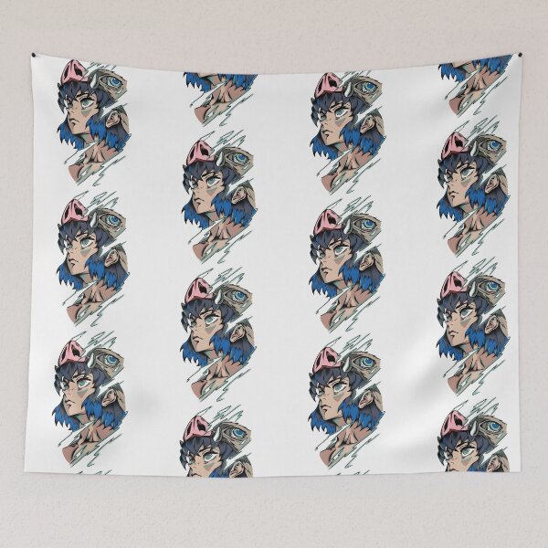 Item preview, Inosuke Hashibira Mask Anime Aesthetic Design designed and sold by Aedition.