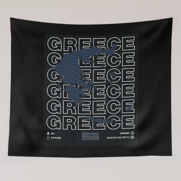 Item preview, Greece Minimal Map designed and sold by Atlas-Array.