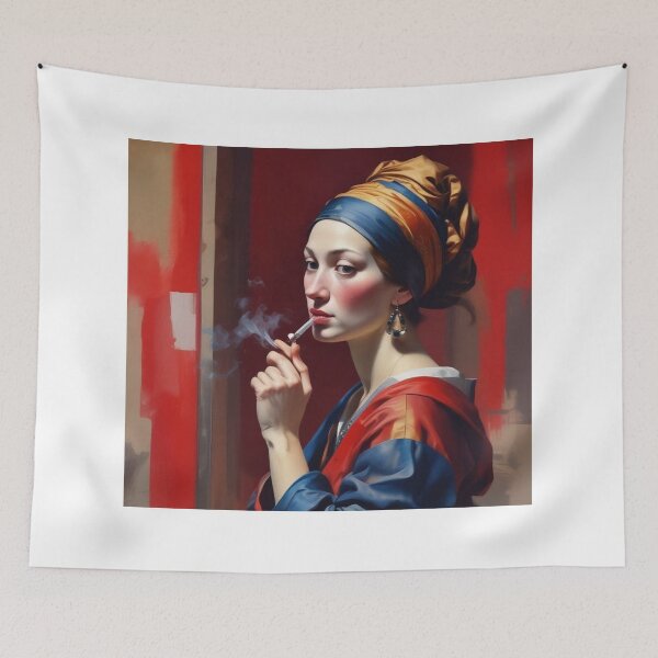 Item preview, Woman smoking a cigarette  designed and sold by Terry Collett.
