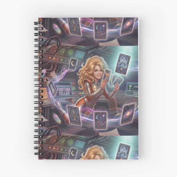 Item preview, Intergalactic Fortune Teller – Space Tarot Reader Sci-Fi Fantasy Art Print designed and sold by SammyMorry.