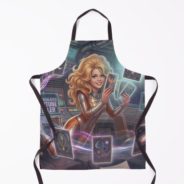 Item preview, Intergalactic Fortune Teller – Space Tarot Reader Sci-Fi Fantasy Art Print designed and sold by SammyMorry.